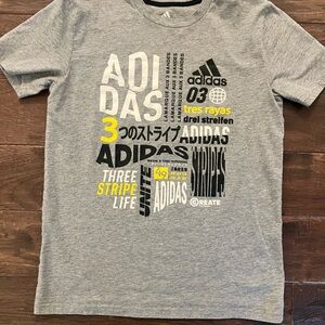 Gray Adidas Graphic T-Shirt